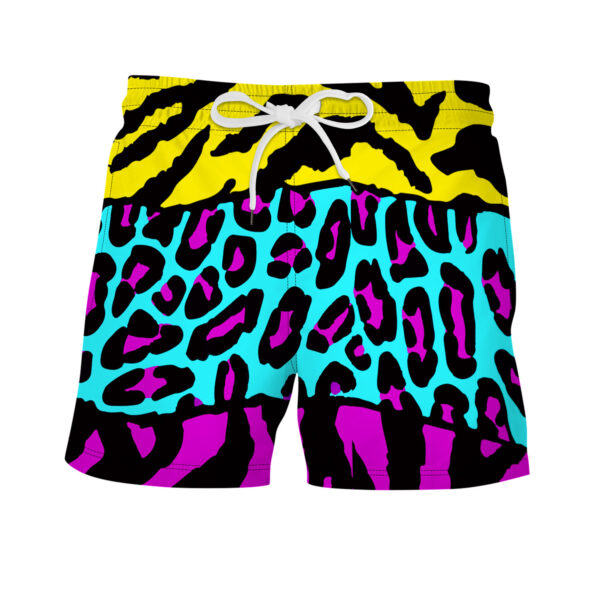 Bright Print Swimming Trunks - Image 3