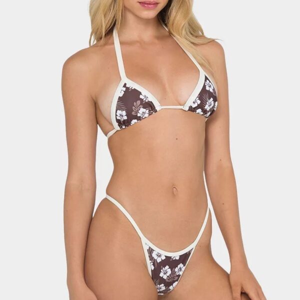 Female Split Digital Print Bikini Set - Image 4