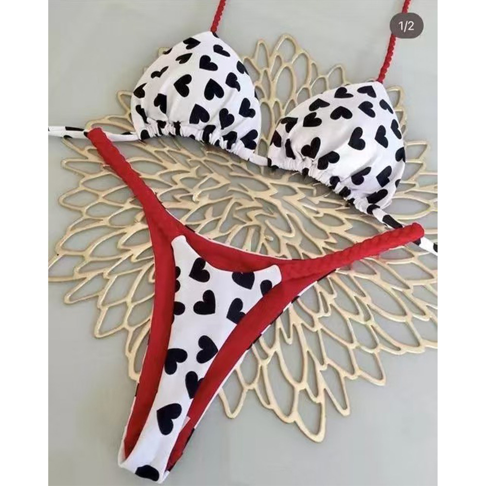 Cartoon Print Bikini Set | Fun 3-Piece Swimsuit for Women - Image 2