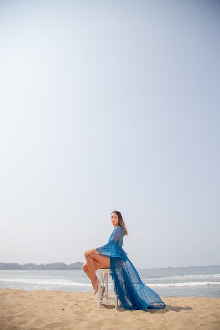 Elegant beach coverup dress for poolside style - swimwear layering beach to bar transitions