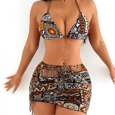 Three-Piece Bikini Set | Women's Swimwear
