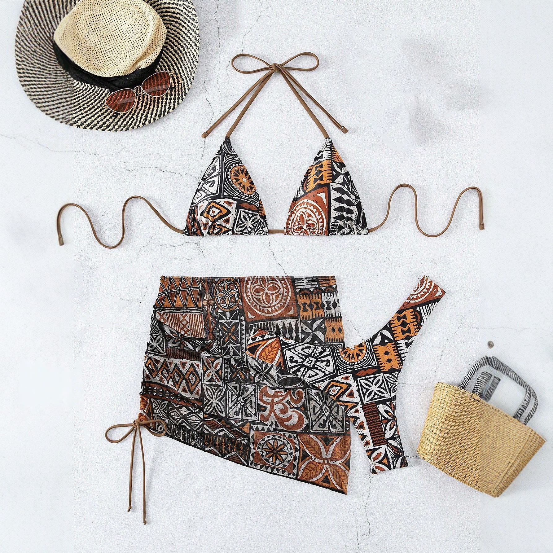 Three-Piece Bikini Set | Women's Swimwear - Image 2