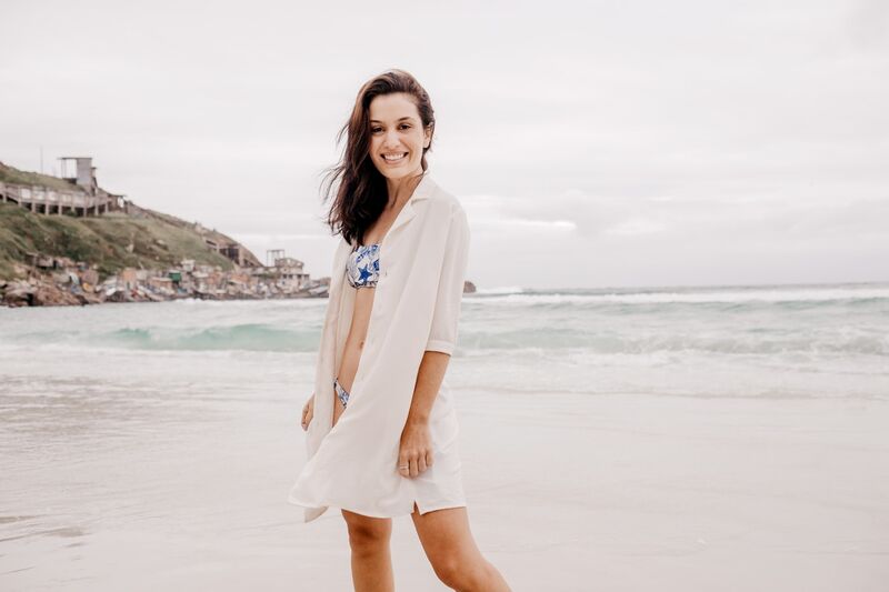 Body positive beach cover up dress styling with relaxed confidence