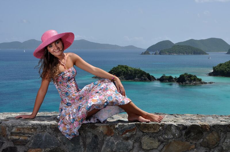 Beach cover up dress styled with sun hat and tote for summer protection