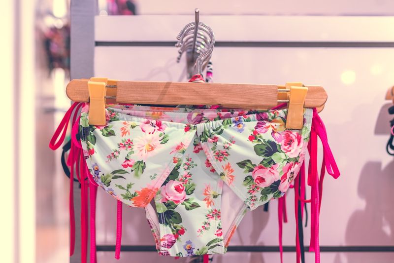 Floral pattern bikini close-up 2026 swimwear color and pattern trends