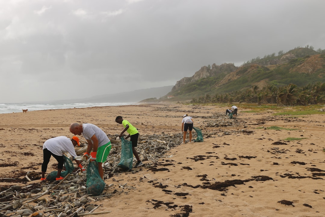 A beach cleanup that I helped organize in Barbados. We collected hundreds of plastic water bottles, along with a variety of o