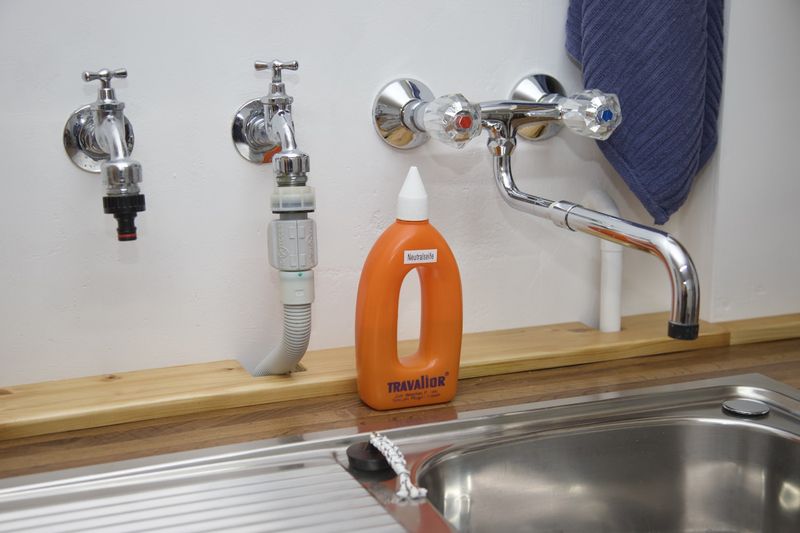 Hand wash bikini in sink with gentle detergent to remove chlorine