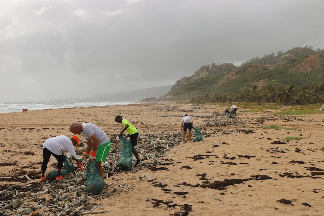 A beach cleanup that I helped organize in Barbados. We collected hundreds of plastic water bottles, along with a variety of o