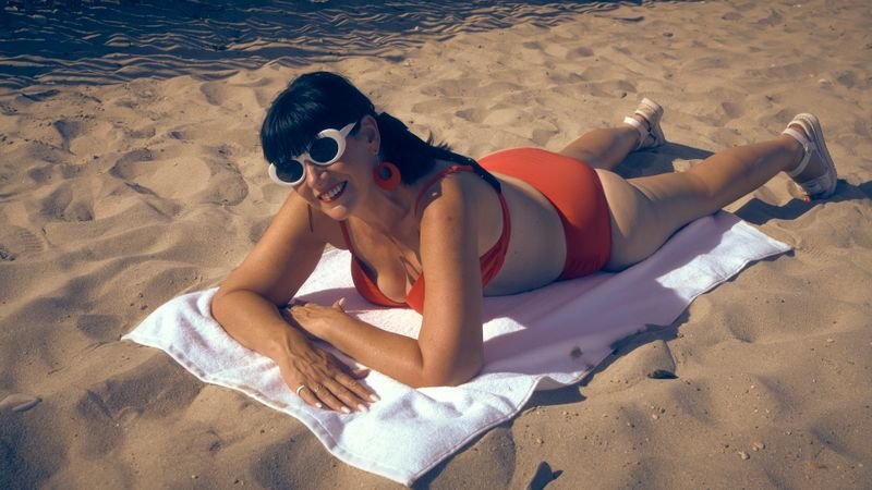 vintage one piece swimsuit women's style