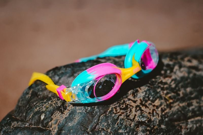 bright colored snorkel gear for visibility and safety