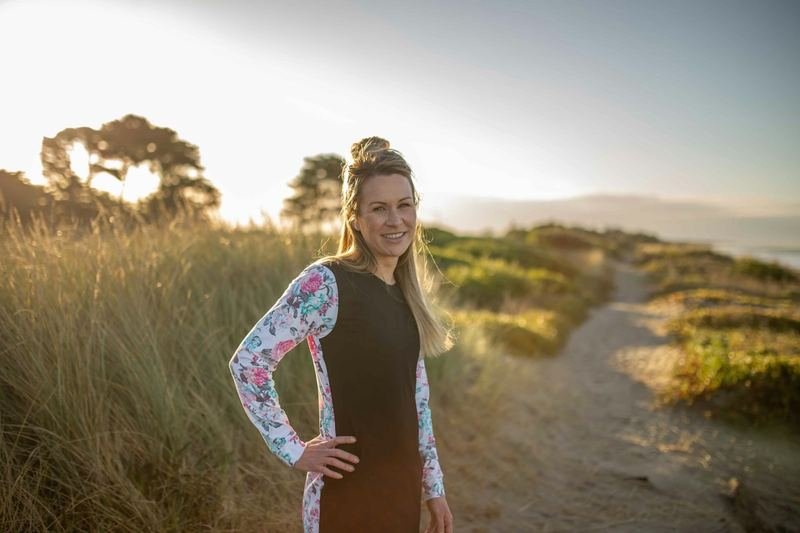 long sleeve rash guard worn under dive gear for chafing protection